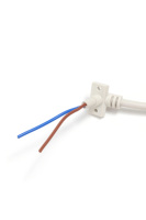 Kabel Harness Daya DC DIN Besar 4 Pin Kustom OEM ODM Kawat PVC TPU Putih untuk Motor Tirai Sofa Tempat Tidur Elektrik Rumah Pintar