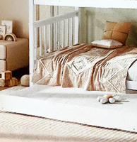 Lit superposé en bois pour enfants multifonctionnel blanc triple 190X90cm pour adolescents