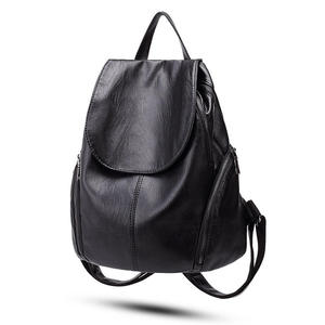 Women's Urban Leisure Soft PU <b>Leather</b> Anti-Theft <b>Backpack</b> Multi-Color Zipper Daily Use <b>Laptop</b> Capacity RTS Bulk Mixed Order - Product Image 2