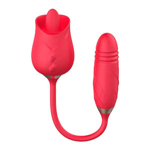 LOVE - Vibrador de Silicona de Grado Médico 2 en 1 en Forma de Rosa, Estimulador de Clítoris con Succión, Carga Magnética USB, Resistente al Agua IPX6, con Certificación ROHS - Product Image 3