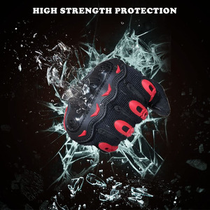 Gants de moto en cuir de vachette véritable pour homme et femme, gants de course tout-terrain à doigts entiers, gants personnalisés pour motards - Product Image 5