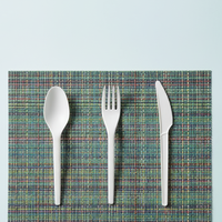 Greenday BPI Compostable 6 inch CPLA Bestek Wegwerpbestek Robuust Mes Vork Lepel Spork voor IJs Restaurant Fruit Salade Picknick
