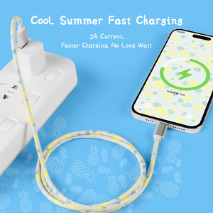 Câble de charge USB en cuir PU avec logo personnalisé, câble de charge USB de dessin animé, 1 m, 5V2.4A, <span class=keywords><strong>cordon</strong></span> souple durable pour cadeau, vente au détail - Product Image 4