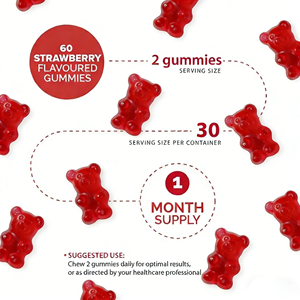 Gummies personnalisées avec logo pour le soutien immunitaire et l'énergie sanguine, supplément de fer végétalien pour adultes - Product Image 4