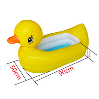 Baignoire gonflable canard jaune, piscine gonflable sécurisée pour enfants