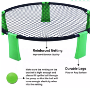 Ensemble de filet rond de qualité compétition jeu de balle de bataille de trampoline robuste pour adultes enfants plage arrière-cour jouer Service OEM