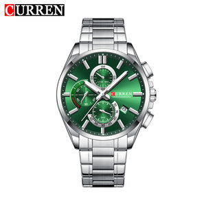 Reloj Deportivo Cronógrafo Luminoso 8475 con Calendario, Resistente al Agua, Diseño de Dibujos Animados, Simple, Moderno, Casual, de Negocios, de Lujo para Hombre, de Acero Inoxidable - Product Image 1