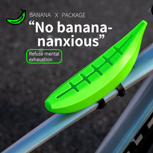 Sacoche de vélo Maidoli en forme de <span class=keywords><strong>banane</strong></span> imprimée en 3D, en TPU+silicone, fixation sécurisée pour <span class=keywords><strong>VTT</strong></span> et vélos de route, options jaune et vert - Product Image 3