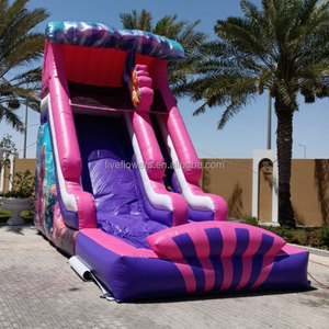 Tobogán Acuático Inflable de 19 pies, Mundo Submarino <span class=keywords><strong>Rosa</strong></span> y Morado, para Niños - Product Image 1