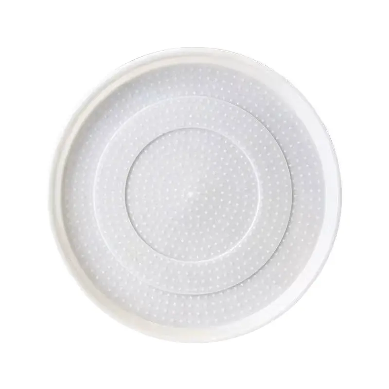 Vente directe d'usine 35cm plaque d'ouverture de ferme assiette d'alimentation en plastique forme ronde assiette d'alimentation de poulet de volaille pour poulet