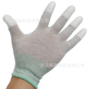 Gants antistatiques enduits, en nylon, texture lisse, pour utilisation en usine - Product Image 2