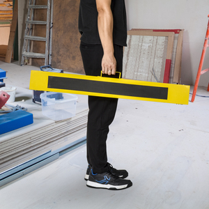 DURHAND Lot de 2 supports de travail pliants et portables avec plan de travail antidérapant jaune et noir, pour le bricolage - Product Image 2