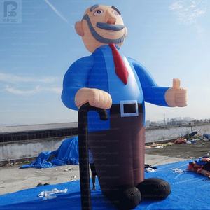 Dekorasi Kakek Kartun Belanda Opa Prop Vader Abraham/Heintje yang Dapat Di Tiup Raksasa untuk Acara Festival/Promosi Komunitas/Acara Keluarga - Product Image 2