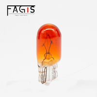 Ampoules de tableau de bord de voiture T10 W5W 12V 3W 5W 194 158 ambre pour clignotants