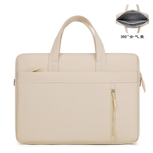 Polyester Waterproof Anti-Seismic Shockproof <b>Backpack</b> Unisex Crossbody <b>Work</b> Portable Closure Laptop Bag Men <b>Women</b> Business - Product Image 2