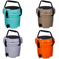 Refroidisseur rond de 5 gallons, petit refroidisseur rond rotomoulé, refroidisseur de camping