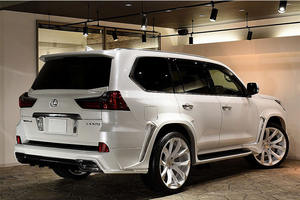 Runde – matériau en Fiber de carbone pour Lexus <span class=keywords><strong>LX570</strong></span> 2016-2019, Kit de carrosserie wade modifié, lèvre avant, sourcils de roue, lèvre arrière, aile moyenne - Product Image 4