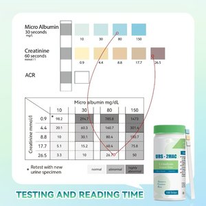 URS-2MAC Urine <strong>test</strong> <strong>Strips</strong> Detecting Creatinine and Micro <strong>Albumin</strong>