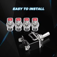 Interrupteur à bascule robuste 15A 250V 20A 125V SPST 2 broches ON/OFF pour voitures, camions, bateaux, voitures de course