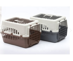 Evcil hayvan taşıyıcı havayolu onaylı havaalanı köpek taşıyıcı küçük evcil hayvan evi pet kafesleri taşıyıcıları çift kapı - Product Image 3