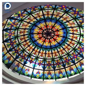 <span class=keywords><strong>Precio</strong></span> <span class=keywords><strong>de</strong></span> fábrica Inicio Villa Arte Vidrio decorativo Fabricante Diseño religioso Vidrieras Cúpula <span class=keywords><strong>Tragaluz</strong></span> Vidrieras templadas - Product Image 4