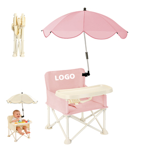 Moderner Klappbarer Kunststoff-Kinder-Camping- und Strandstuhl mit Sonnenschutz-Schirm für Essbereiche - Product Image 1