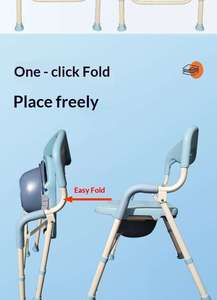 <span class=keywords><strong>Chaise</strong></span> <span class=keywords><strong>de</strong></span> bain pliable <span class=keywords><strong>de</strong></span> qualité médicale avec accoudoirs, siège <span class=keywords><strong>de</strong></span> <span class=keywords><strong>douche</strong></span> antidérapant <span class=keywords><strong>réglable</strong></span> <span class=keywords><strong>en</strong></span> <span class=keywords><strong>hauteur</strong></span> pour les personnes âgées et les personnes handicapées - Product Image 5