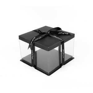 Hst rõ ràng trong suốt vuông Bánh hộp quà tặng sang trọng hộp thực phẩm lớp đám cưới sinh nhật đảng vòng trong suốt Cookie boxs - Product Image 4