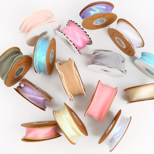 Nine-Colored Ribbon Fishtail Ribbon 10A01 Elegant Cake Trim Wedding DIY Reusable Polyester Decorations - Product Image 3