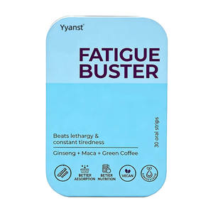 OEM/ODM Bandes orales de Maca et Café Vert végétaliennes pour adultes, soulagement du stress, contre la lassitude et la fatigue persistante, saveur personnalisée, emballage sur mesure - Product Image 1