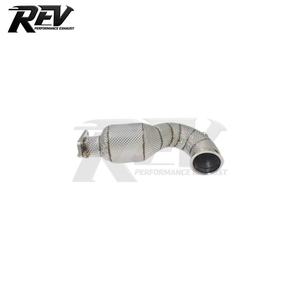 Tuyau d'échappement <span class=keywords><strong>sport</strong></span> en acier inoxydable de haute qualité REV 1,5 mm pour <span class=keywords><strong>Fiat</strong></span> <span class=keywords><strong>500</strong></span> Abarth 1.4T, 200 cellules, avec finition thermique enveloppée - Product Image 4