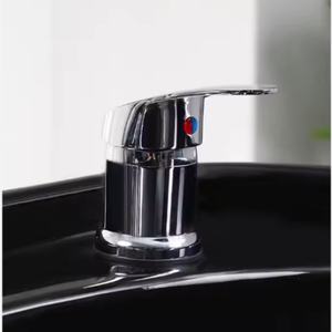 Sillón de Lavado para Salón de Belleza, Unidad de Lavado con Lavabo, Cama para Lavar el Cabello, Lavabo de Cerámica Inclinable con Asiento Ajustable - Product Image 3