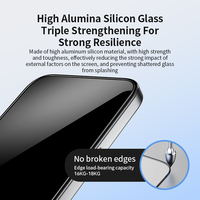 Protection d'écran en verre trempé anti-huile triple résistance 2.5D Diamond Clear pour 16/16 Pro/16 Plus/16 Pro Max