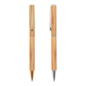 Hochwertiger Preis Export Branded Office Supplies Umwelt freundlicher Bambus stift mit Farbclip und Spitze zum Verkauf