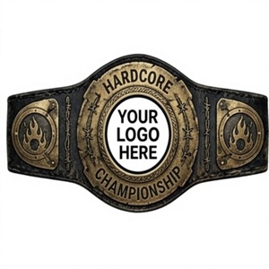 Cinturón Metálico Personalizado con Marca Propia para Adultos, Lucha Libre Profesional, Aikido, Grappling, Judo, MMA - Product Image 1