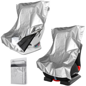 2Pcs Pare-soleil pour siège de voiture Protecteur de chaleur pour siège de voiture pour bébé Housses de siège de voiture réfléchissantes <span class=keywords><strong>Bouclier</strong></span> contre la chaleur et les rayons UV du soleil - Product Image 1