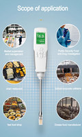 WEIAI Détecteur numérique portable de la qualité de l'huile de cuisson usagée Mesure rapide TPM laboratoire cantine restaurant Testeur d'huile de cuisson