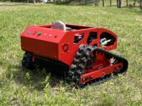Tondeuse à gazon industrielle à essence à rotation zéro à télécommande 4 temps avec débroussailleuse et robot de coupe d'herbe Moteur 250cc