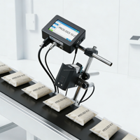Nouvelle imprimante jet d'encre automatique multilingue en ligne pour l'impression de la date de péremption et du code de lot sur les bouteilles de boissons, haute vitesse 40 m/min