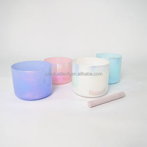 Cuenco Cantante Transparente de Color Cósmico Q're, Cuenco de Cristal de Cuarzo Transparente y Colorido, Instrumentos de Sanación por Sonido - Product Image 5