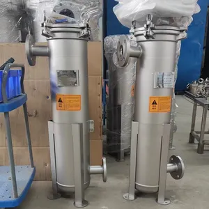 Stainless Steel 304 Multi Bag Filter Housing Liquid/Oil/Wine/Beer/Honey/Syrup/Paint Filtration Machine