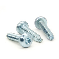 Vis autotaraudeuse à tête cylindrique Torx zinguée personnalisée m3 m4 Vis à roulement à filetage Torx galvanisé