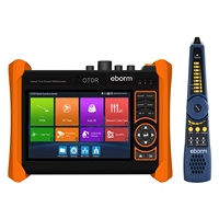 Harga pabrik OEM sistem Android OTDR/IP/AHD/CVI/TVI/VFL/OPM dalam satu penguji serat optik dengan 1310/1550nm 28/26dB 100KM