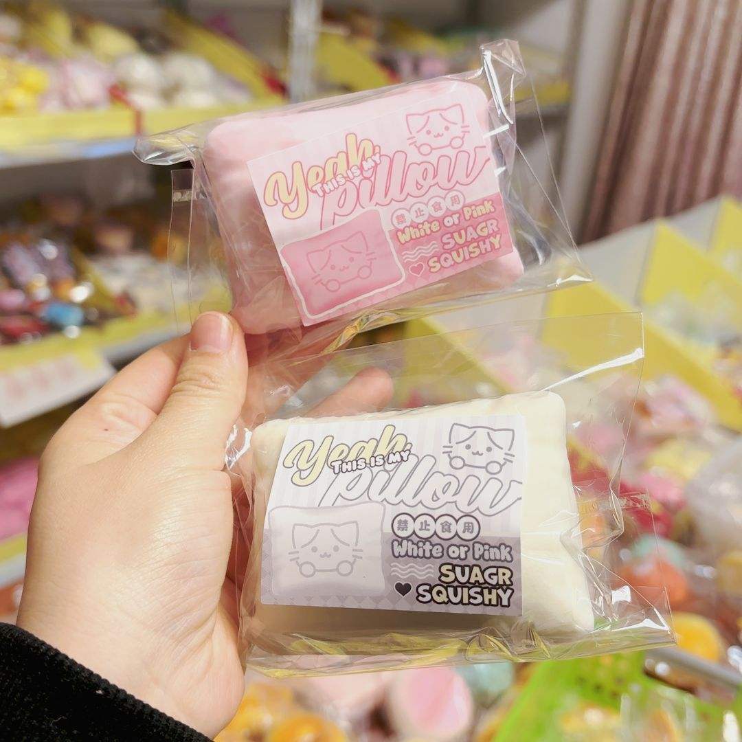 Оптовая продажа, мягкая игрушка в форме подушки для котенка в японском стиле, мягкая влажная липкая игрушка для снятия стресса, декомпрессионная игрушка