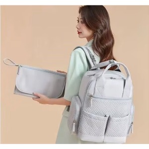 Sac à langer pour maman, grande capacité, imperméable, en tissu Oxford et polyester, pour voyage, échantillon gratuit - Product Image 5