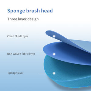 Cepillo de <span class=keywords><strong>Inodoro</strong></span> Desechable de Diseño Exclusivo, Mango Largo, Ecológico, Recargable, Cabezal de Esponja de PP Fácil de Cambiar, Color Blanco CQT - Product Image 2