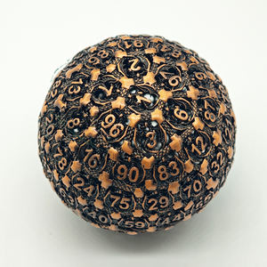 Nuevo estilo, gran oferta, Metal D100 hueco, rompecabezas, juego <span class=keywords><strong>Pame</strong></span>, dados de 100 lados, dados esféricos, mazmorras y dragones - Product Image 6