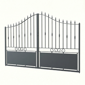 Puerta de Granja de Doble Hoja con Recubrimiento en Polvo, Diseño Tradicional, Estilo Abatible, Uso en Exteriores, Puerta Metálica Resistente - Product Image 1