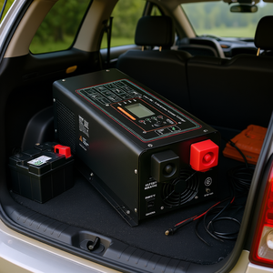 Inversor de Corriente y Cargador de 2000W, 12V DC a 120V AC, Onda Sinusoidal Pura, para Uso Doméstico - Product Image 2