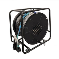 Enrouleur de câble audio portable 32 canaux multicore XLR, tambour de câble audio 30m 50m